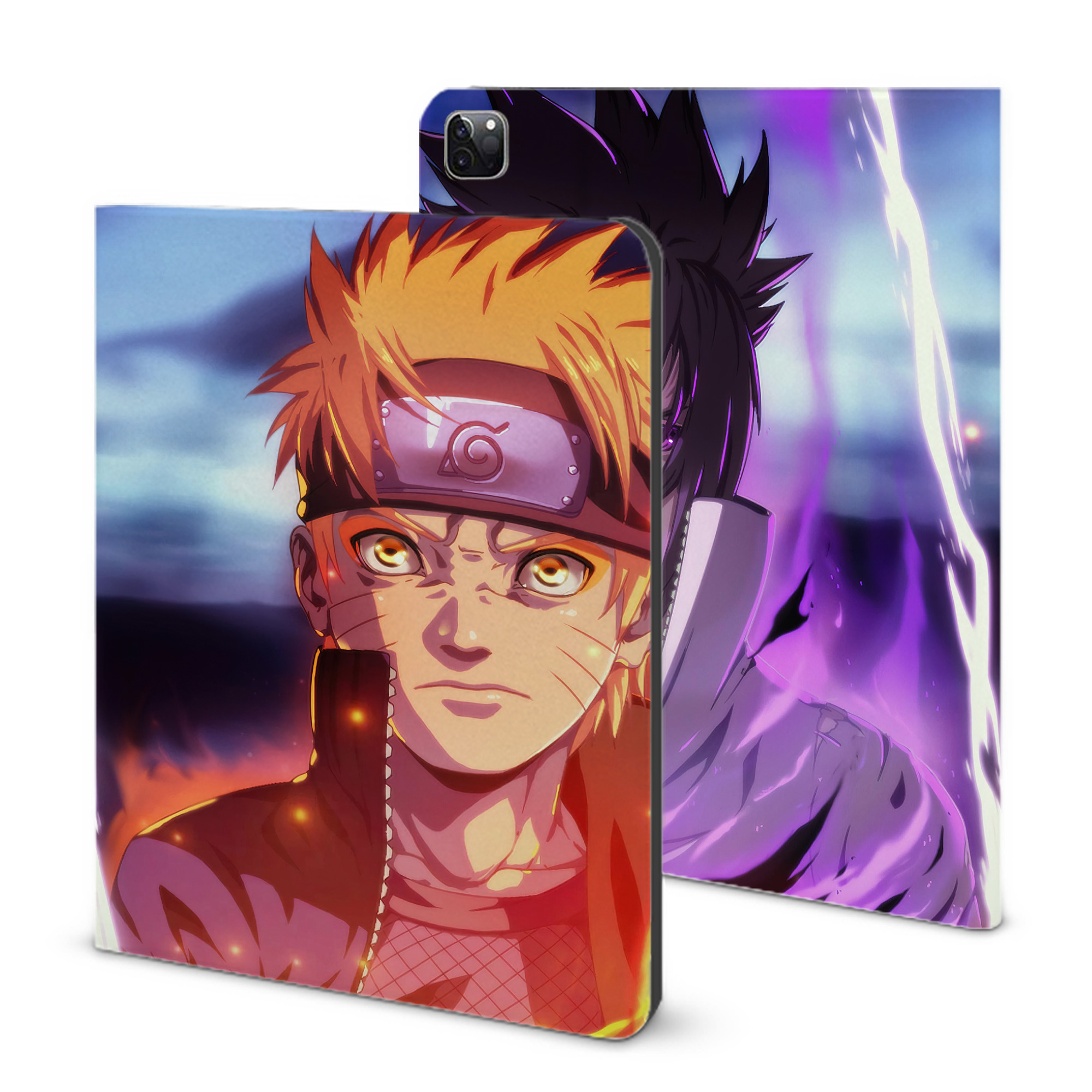 （画像用） NARUTO -ナルト- NARUTO -ナルト- 疾風伝 IPad ケース ブック型 PUレザー TPU 耐衝撃 軽量 薄型 ペン収納なし 全面保護 IPad 各モデル対応